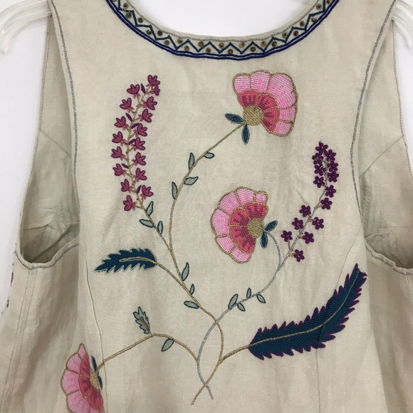 Anthropologie Ett Twa Belle embroidered vest boho - Picture 8 of 8